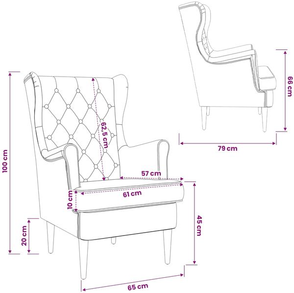 vidaXL Sessel Dunkelgrün Samt 42029928 Bild 8