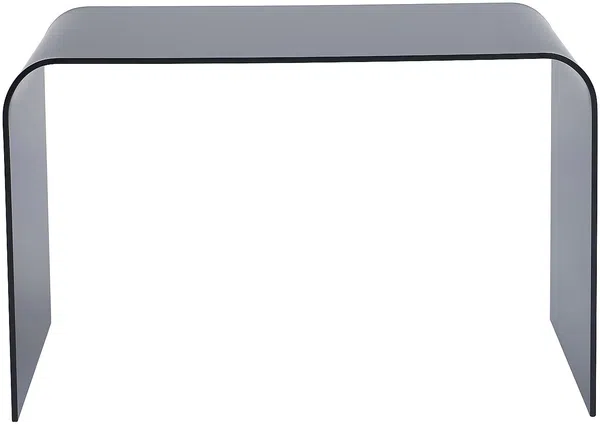 Vente-unique - KARDEMO Büromöbel Glas Grau - B 60 cm x H 75 cm x L 120 cm Bild 3