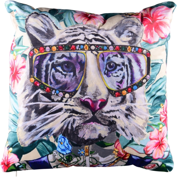 MIRRORS AND MORE 'Tigro' Dekokissen Polyester, vielfarbig, 50x50cm