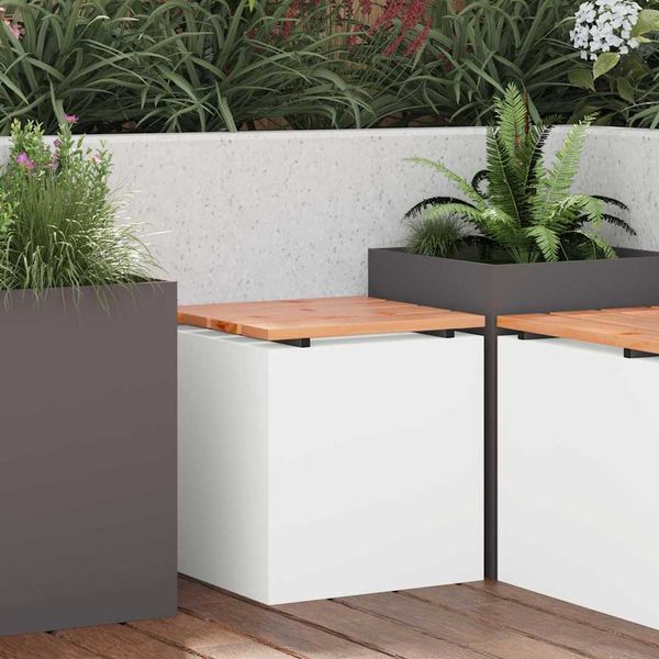 vidaXL Gartenbank Weiß 40 x 40 x 43 cm 874913