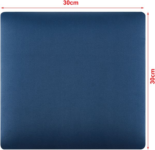 Wandkissenset Carpino 4-tlg. Samt 30x30 cm Navyblau [neu. haus] Bild 3