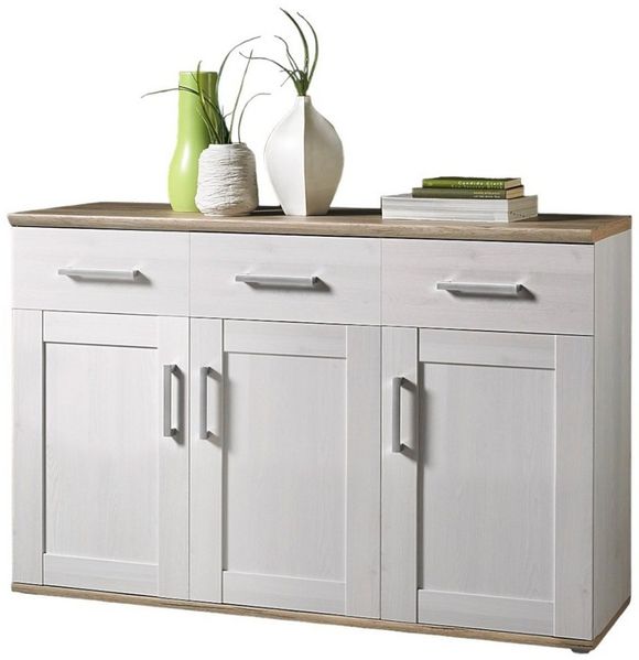 moebel-dich-auf Sideboard ELEGANCE (Kommode, in Sibiu-Lärche Nb. Absetzung: San Remo hell im Landhausstil)