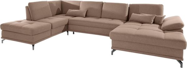 Places of Style 'Costello U-Form' Wohnlandschaft, 89 x 223 x 363 cm, Braun, Rechts Bild 3