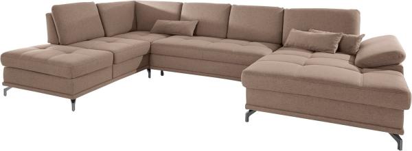 Places of Style 'Costello U-Form' Wohnlandschaft, 89 x 223 x 363 cm, Braun, Rechts Bild 2