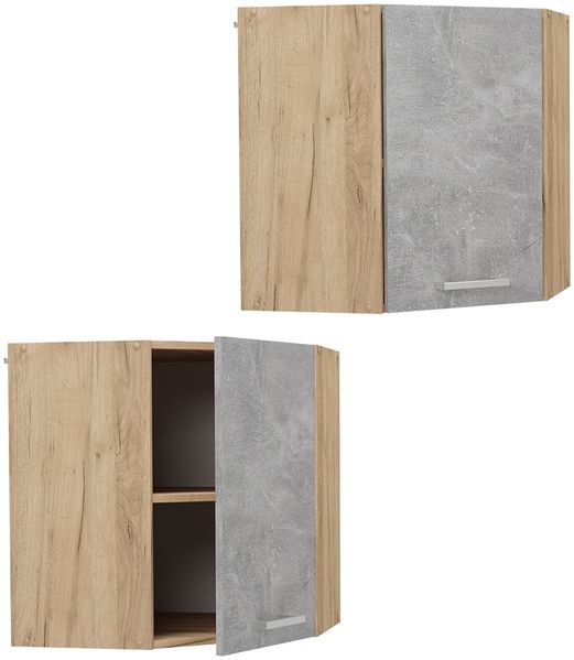 Eckhängeschrank R-Line Beton 57 cm Vicco Bild 5