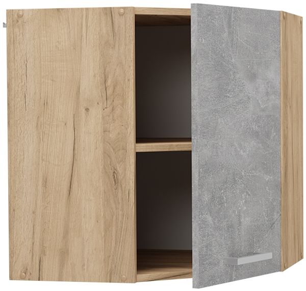 Eckhängeschrank R-Line Beton 57 cm Vicco Bild 4
