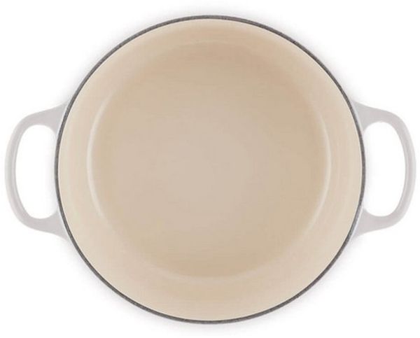 Le Creuset Signature Gusseisen-Bräter mit Deckel, Für alle Herdarten und Induktion geeignet, Rund, Shell Pink, 24,0 cm, 4.2 Bild 2