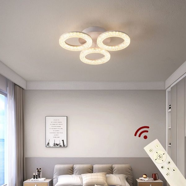 Eurohandisplay LED Deckenleuchte LED Deckenlampe Fernbedienung Lichtfarbe/Helligkeit einstellbar, LED fest integriert, Warmweiß mit Kaltweiß einstellbar, Lichtfarbe und Helligkeit einstellbar mit Fernbedienung