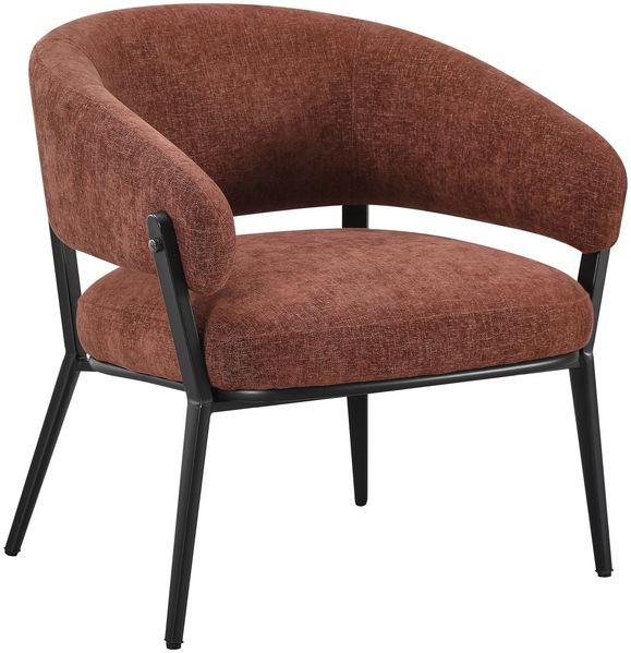 Selsey 'Symbled' Loungesessel mit Chenille, Kupferbraun