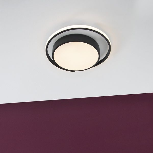 Nova Luce 9081206 ODREY LED Deckenleuchte 40cm 3000K Schwarz