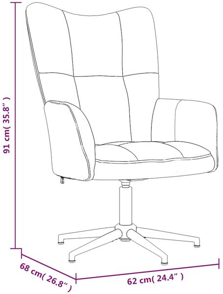 vidaXL Relaxsessel mit Hocker Hellgrün Samt [328109] Bild 11