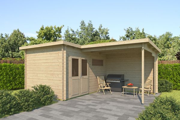 Fjordholz Gartenhaus Modell Lola 28 Farblos