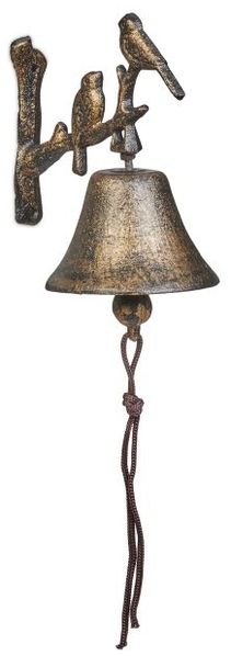 Relaxdays Türglocke Gusseisen Vögel