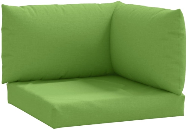 vidaXL Palettenkissen 3-tlg., Stoff, Melange Grün