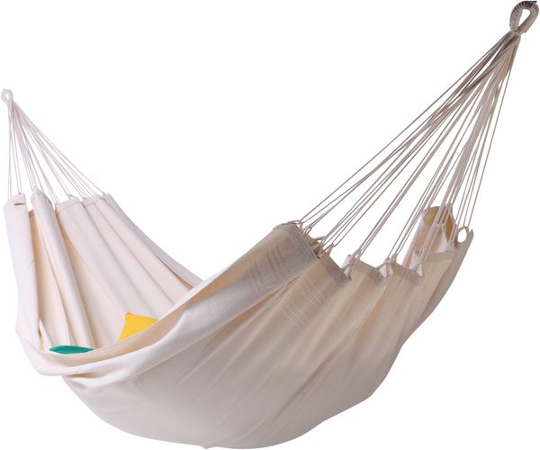 MacaMex Brasil Ceara Natur - Singlehängematte aus Brasilien Baumwolle natur weiß natur / beige MA-01010