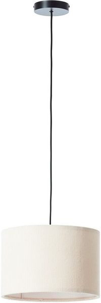 LeGer Home by Lena Gercke Pendelleuchte Kathleen, ohne Leuchtmittel, Cordstoff, Höhe 150 cm, Ø 35 cm, E27, kürzbar, beige