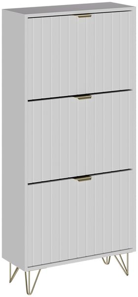 Schuhschrank Helge Weiß 60 x 128.5 cm 3 Fächer Vicco