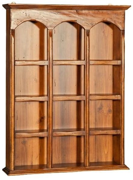Biscottini Hängeschrank für Küche und Bad aus Holz 54 x 12,5 x 72 cm | Vitrine im Shabby Chic | Hängeschrank für Badezimmer | Badezimmerschrank