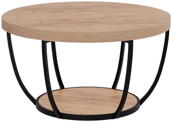 Couchtisch Arvina Goldkraft Eiche 80 x 80 cm Vicco