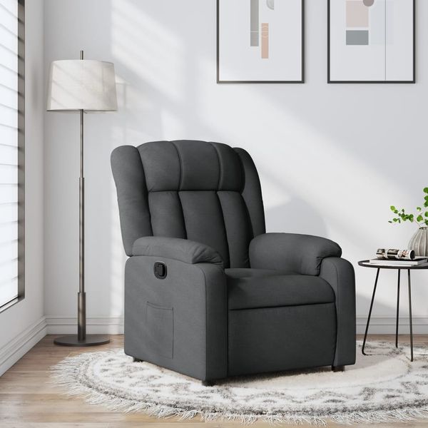 vidaXL Relaxsessel Dunkelgrau Stoff 3205773
