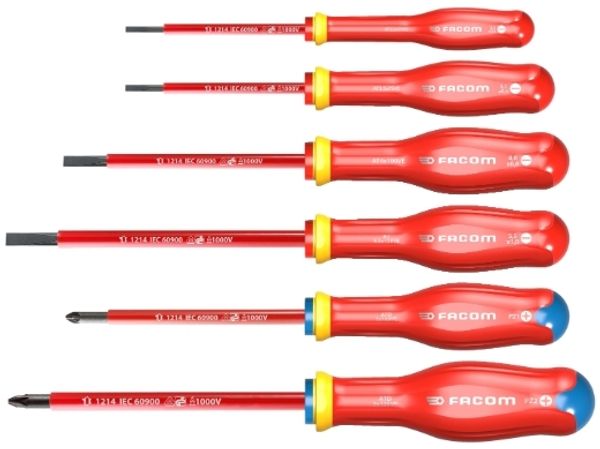 Facom Schraubendreher-Set 6-tlg. 1000V