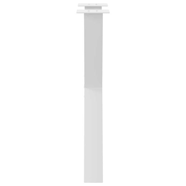 vidaXL Esstischbeine X-Form 2 Stk. Weiß 60x(72-73) cm Stahl 4012973 Bild 6