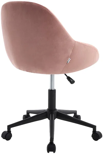 Vente-unique - NAODY Office chair StoffSamt Puderrosa - B 59,5 cm x H 78 cm88 cm x L 55 cm Bild 7