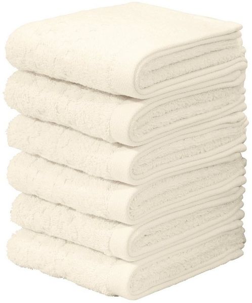 OTTO home Gästehandtücher Regona, Gästehandtücher 30x50cm, flauschig und weich, 500 gr/m², Frottier (Set, 6-St), Premium Handtücher mit Bordüre, Set, 100% Baumwolle, 5 Jahre Garantie