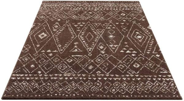 Carpet City Teppich April 2292, rechteckig, Höhe: 10 mm, Läufer, weich durch Microfaser, Boho Ethno Look, Wohnzimmer