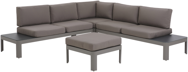 Lounge Set FERENTINO Aluminium Grau Universal