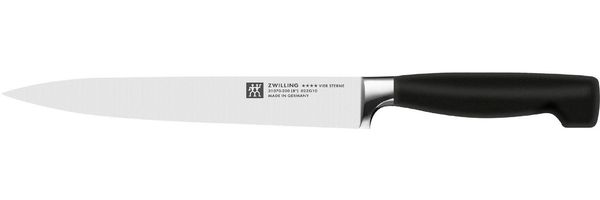 Zwilling 'Vier Sterne' Fleischmesser, Stahl schwarz , 20 cm