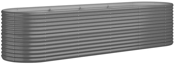 vidaXL Hochbeet Verzinkter Stahl 296x80x68 cm Grau 318959 Bild 2