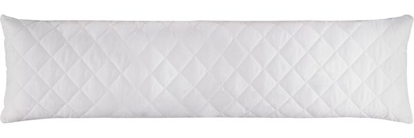 Seitenschläferkissen 40x140 cm (1100 g Füllung) - prall gefülltes Hochwertiges Stillkissen mit abnehmbaren Bezug ( Weiß ) - Seitenschläfer Körperkissen Bild 4