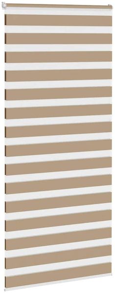 vidaXL Doppelrollo Sandbraun 95x230 cm Stoffbreite 90,9 cm Polyester 4014598 Bild 3
