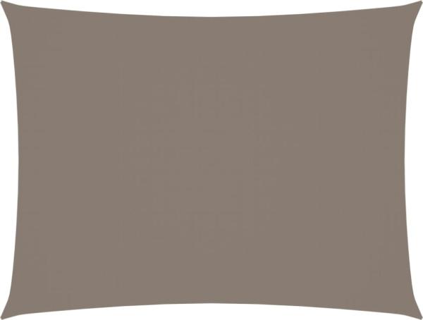 vidaXL Sonnensegel Oxford-Gewebe Rechteckig 4x6 m Taupe