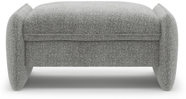 Micadoni Hocker Georgia 1-Sitzer Chenille Grau