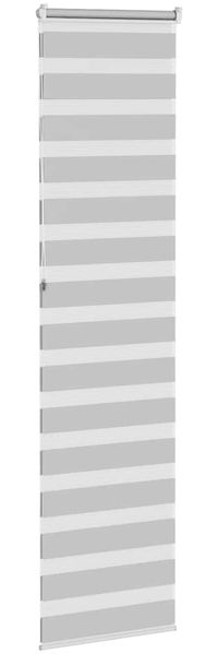 vidaXL Doppelrollo Hellgrau 55x230 cm Stoffbreite 50,9 cm Polyester 4014486 Bild 4