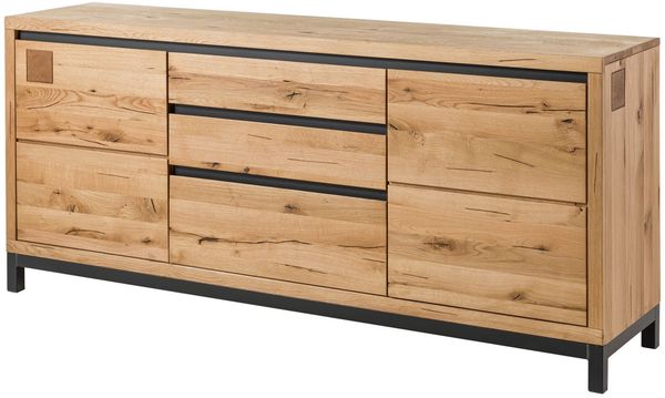 Sideboard Wildeiche 190x45x85 natur geölt VILLANDERS #151