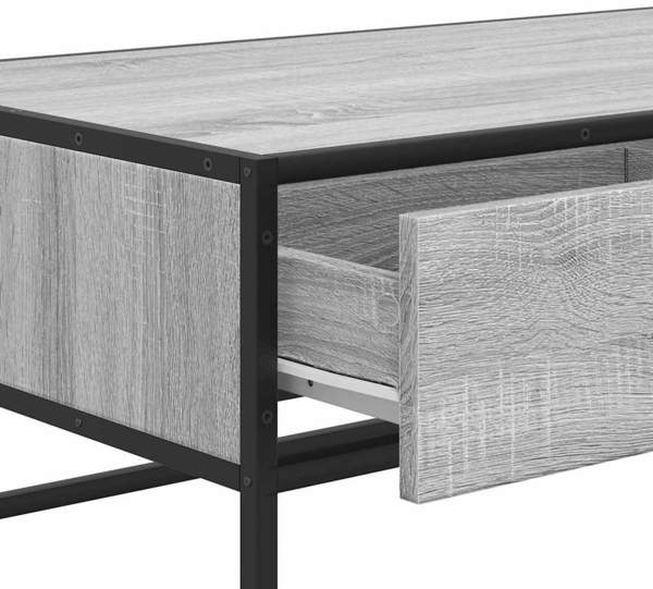 vidaXL Couchtisch Grau Sonoma 100x50x35 cm Holzwerkstoff und Metall 848782 Bild 8