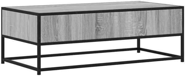 vidaXL Couchtisch Grau Sonoma 100x50x35 cm Holzwerkstoff und Metall 848782 Bild 6