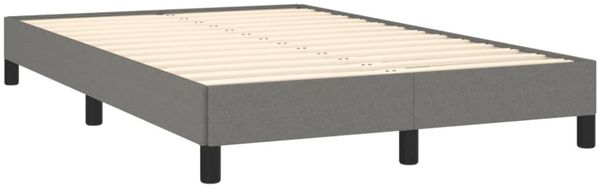 vidaXL Polsterbett, Stoff, 25,0 cm, Dunkelgrau, 120x190 cm Bild 3