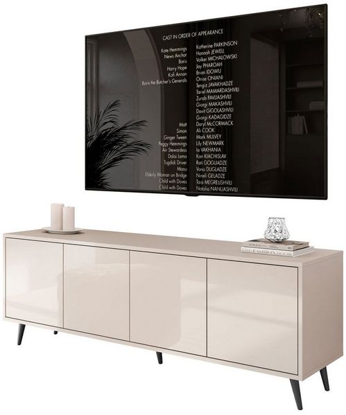 Lookway TV-Schrank SANAYI in Kaschmir mit eleganten Füßen Breite: 156 cm