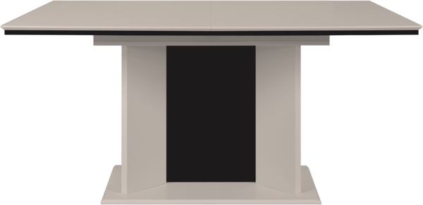 Finori Novara 80A Auszugstisch, sand / schwarz | Maße: B x H x T ca. 160-200 x 76 x 90