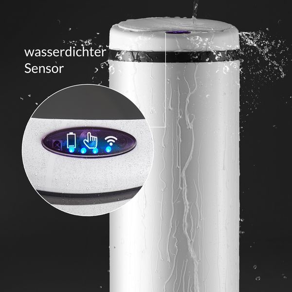 MONZANA® Sensormülleimer S weiß 30L