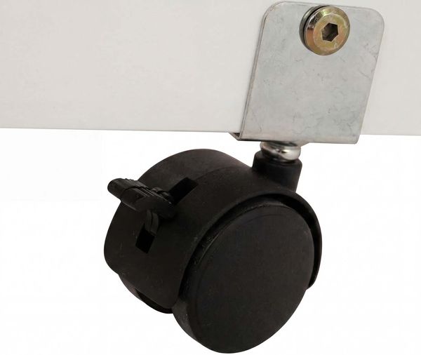 Bambus Standgarderobe HWC-Q33, Garderobenständer Kleiderständer Schuhregal, Stange 3 Ablagen Rollen 175x93x38cm ~ weiß Bild 6