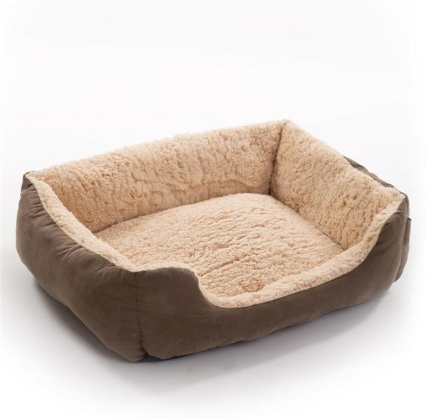 Hundebett Hundekissen Hundekorb 75x60x19 cm Haustierbett Hundesofa Dunkelbraun