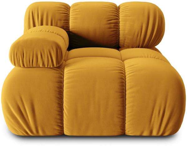 Micadoni Eckmodul Bellis Links Samtstoff Riviera Gelb