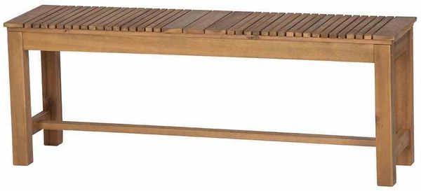 Sitzbank >FALUN< in natur geölt, Akazienholz - 33x45x125cm (BxHxT)