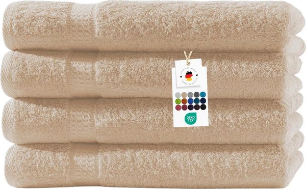 Carpe Sonno Duschtücher 70x140 cm 100% Baumwolle Handtücher 500 g/m2 Frottier Duschtuch Set, Frottier (Spar-Set, 4-St), Extra Soft & Weich, Saugfähig, Schwer, Atmungsaktiv, schnell trocknend