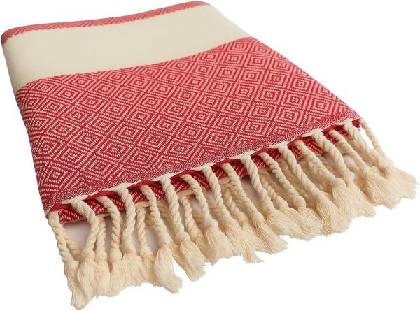 livessa Strandtuch Strandtuch - Saunatuch - Turkish Hamamtuch - Baumwolle Handtücher, Baumwolle, Größe 90x180 cm - 100% Baumwolle